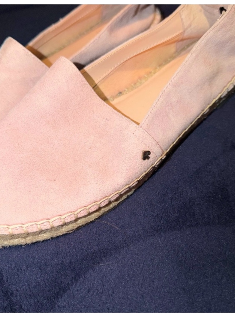 kate spade Pale Pink Suede Espadrille Slip-Ons